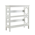 Sarantino Laurel 3-Tier Bookshelf Display Rack in White V240-TBL-NTD-096-05