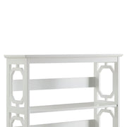 Sarantino Laurel 3-Tier Bookshelf Display Rack in White V240-TBL-NTD-096-05