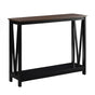 Sarantino Cielo 2-Tier Console Table Dark Walnut V240-TBL-NTD-532-03