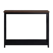 Sarantino Cielo 2-Tier Console Table Dark Walnut V240-TBL-NTD-532-03