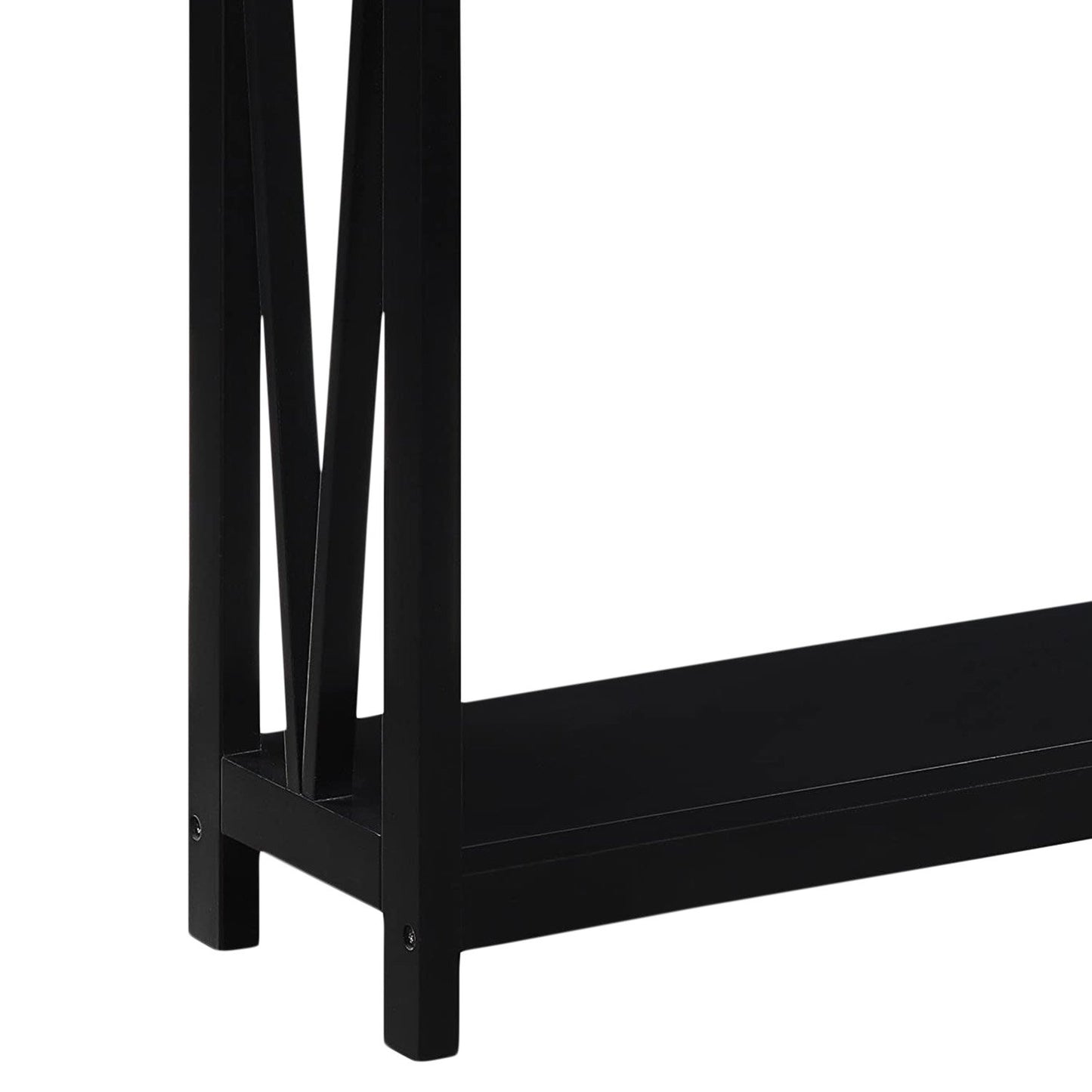 Sarantino Cielo 2-Tier Console Table Dark Walnut V240-TBL-NTD-532-03