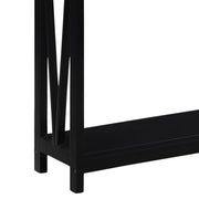 Sarantino Cielo 2-Tier Console Table Dark Walnut V240-TBL-NTD-532-03