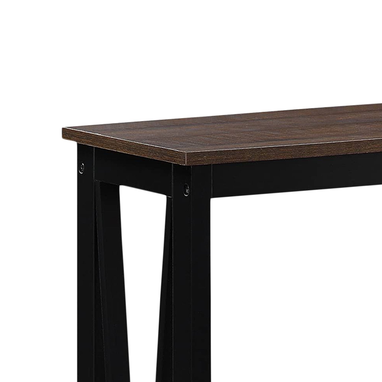 Sarantino Cielo 2-Tier Console Table Dark Walnut V240-TBL-NTD-532-03