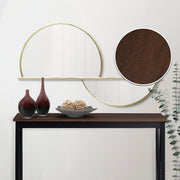 Sarantino Cielo 2-Tier Console Table Dark Walnut V240-TBL-NTD-532-03