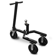 Kartrite Trailer Dolly Adjustable 2in Hitch Ball 1500kg Tongue Weight Capacity w/8in Swivel Wheels Steel V240-TDM-PMG-D77-BK