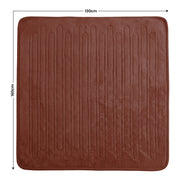 Laura Hill Electric Heated Blanket Throw Soft Coral Fleece w/ 9 Heat Settings - Brown V240-THRG-KH-BRN