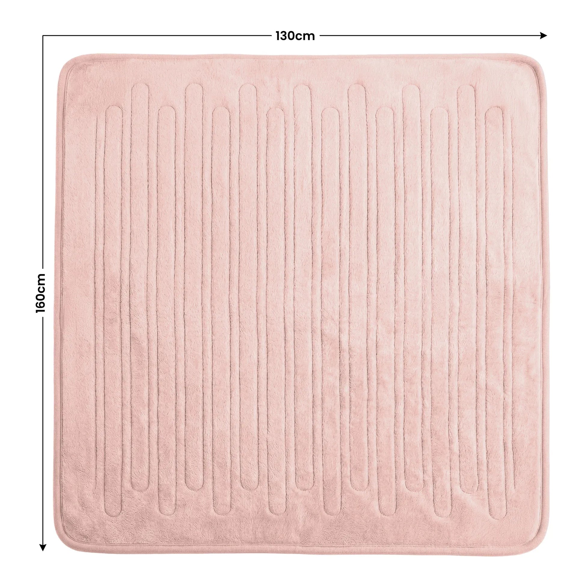 Laura Hill Electric Heated Blanket Throw Soft Coral Fleece w/ 9 Heat Settings - Pink V240-THRG-KH-PK