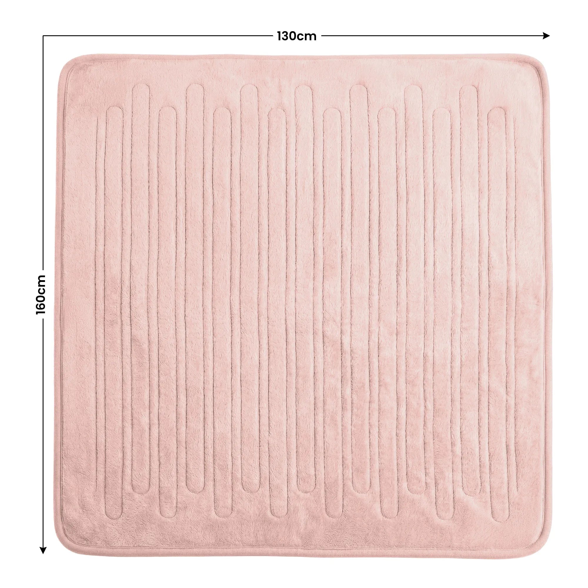 Laura Hill Electric Heated Blanket Throw Soft Coral Fleece w/ 9 Heat Settings - Pink V240-THRG-KH-PK