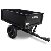 Kartrite Heavy Duty Dump Cart 270kg Capacity Pneumatic Tyres Quick Release Pedal Removable Tailgate Trailer V240-TLY-SPR-39C-BK