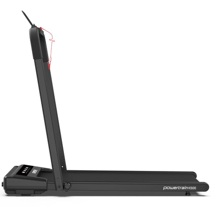 Powertrain K500 Walking Pad Treadmill 2 in 1 Foldable Walking & Running Machine w/2.5HP Motor Dual LED V240-TML-HSM-K500