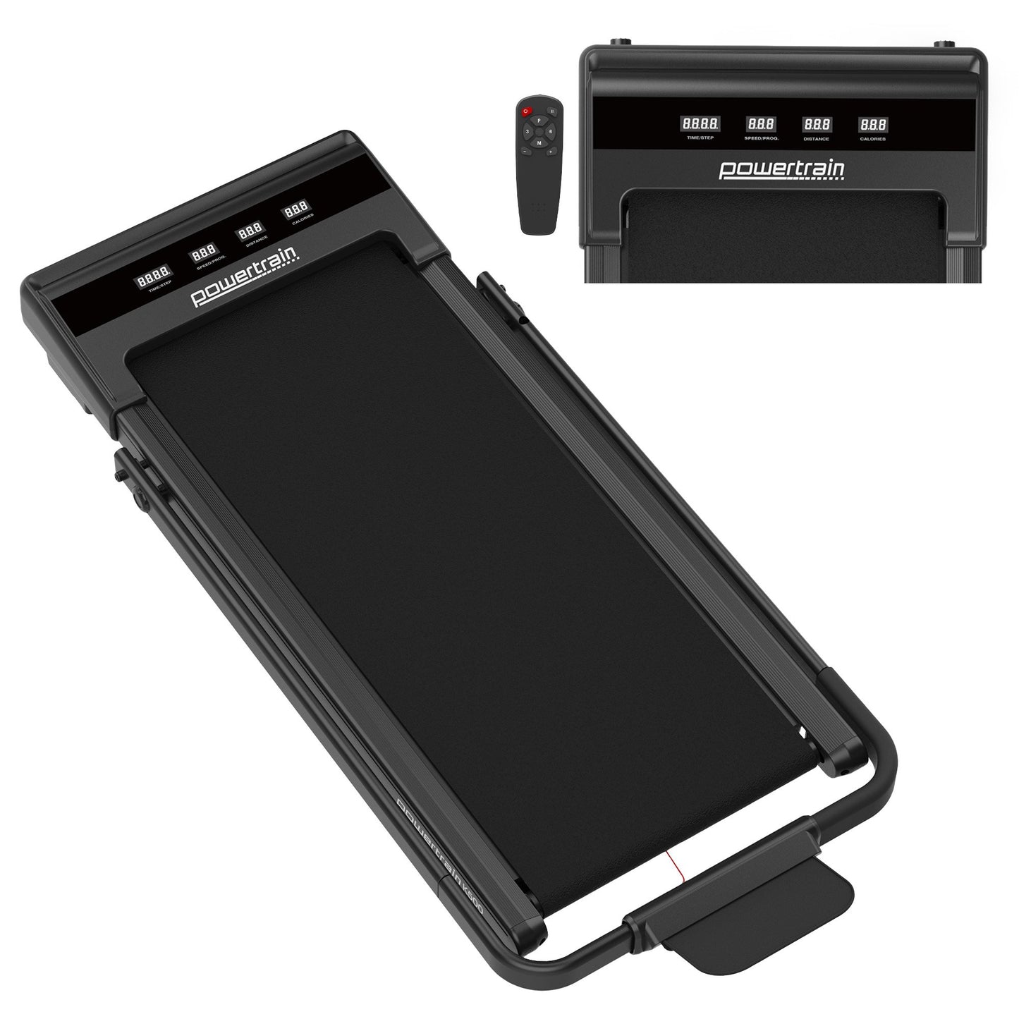 Powertrain K500 Walking Pad Treadmill 2 in 1 Foldable Walking & Running Machine w/2.5HP Motor Dual LED V240-TML-HSM-K500