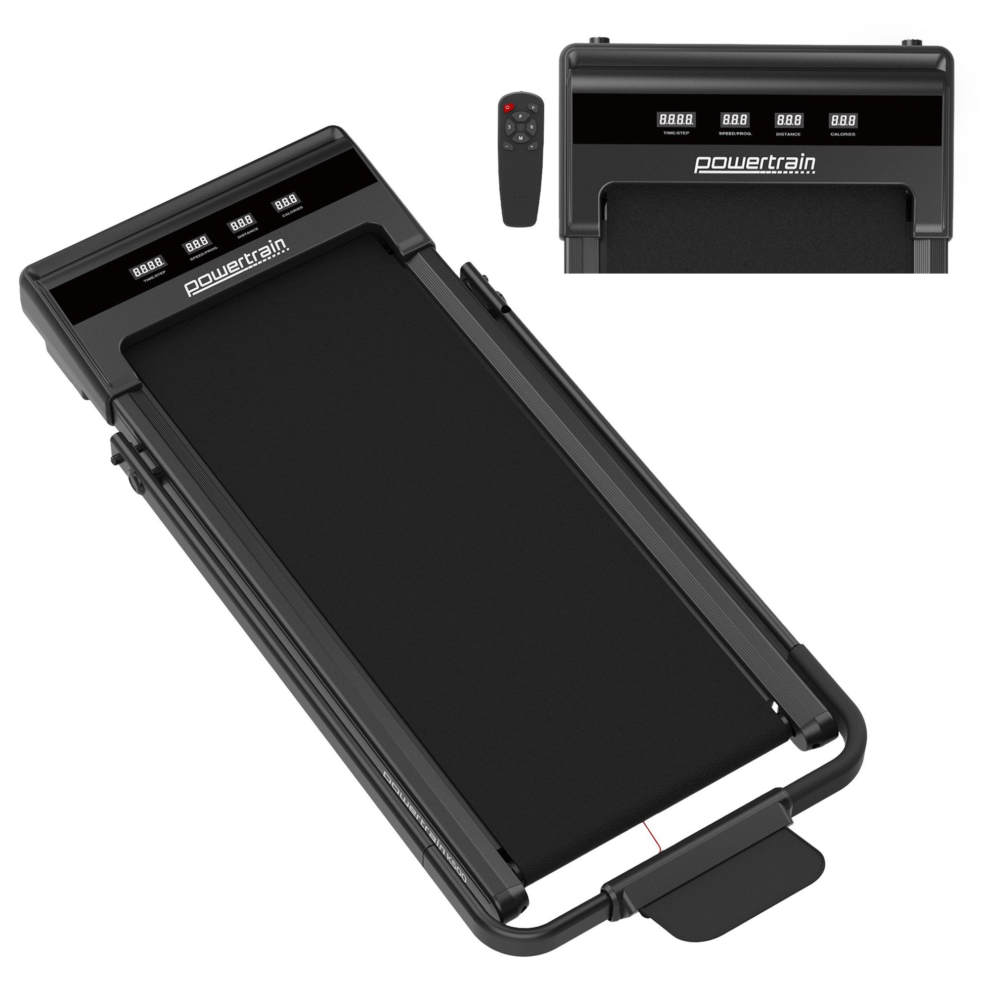 Powertrain K500 Walking Pad Treadmill 2 in 1 Foldable Walking & Running Machine w/2.5HP Motor Dual LED V240-TML-HSM-K500