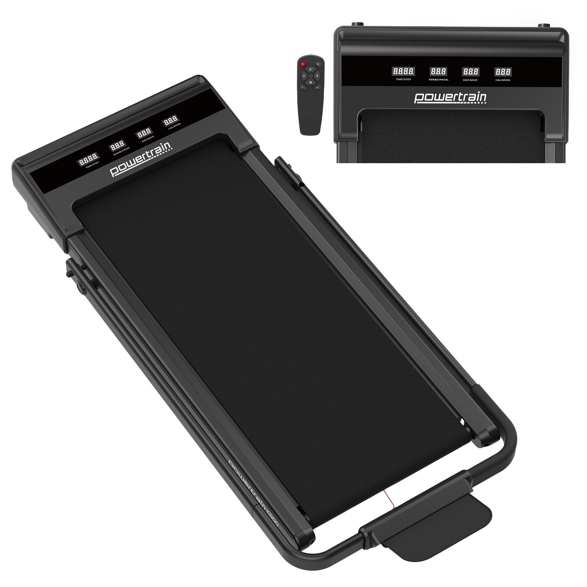 Powertrain K500 Walking Pad Treadmill 2 in 1 Foldable Walking & Running Machine w/2.5HP Motor Dual LED V240-TML-HSM-K500