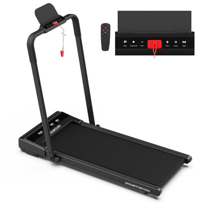 Powertrain K500 Walking Pad Treadmill 2 in 1 Foldable Walking & Running Machine w/2.5HP Motor Dual LED V240-TML-HSM-K500