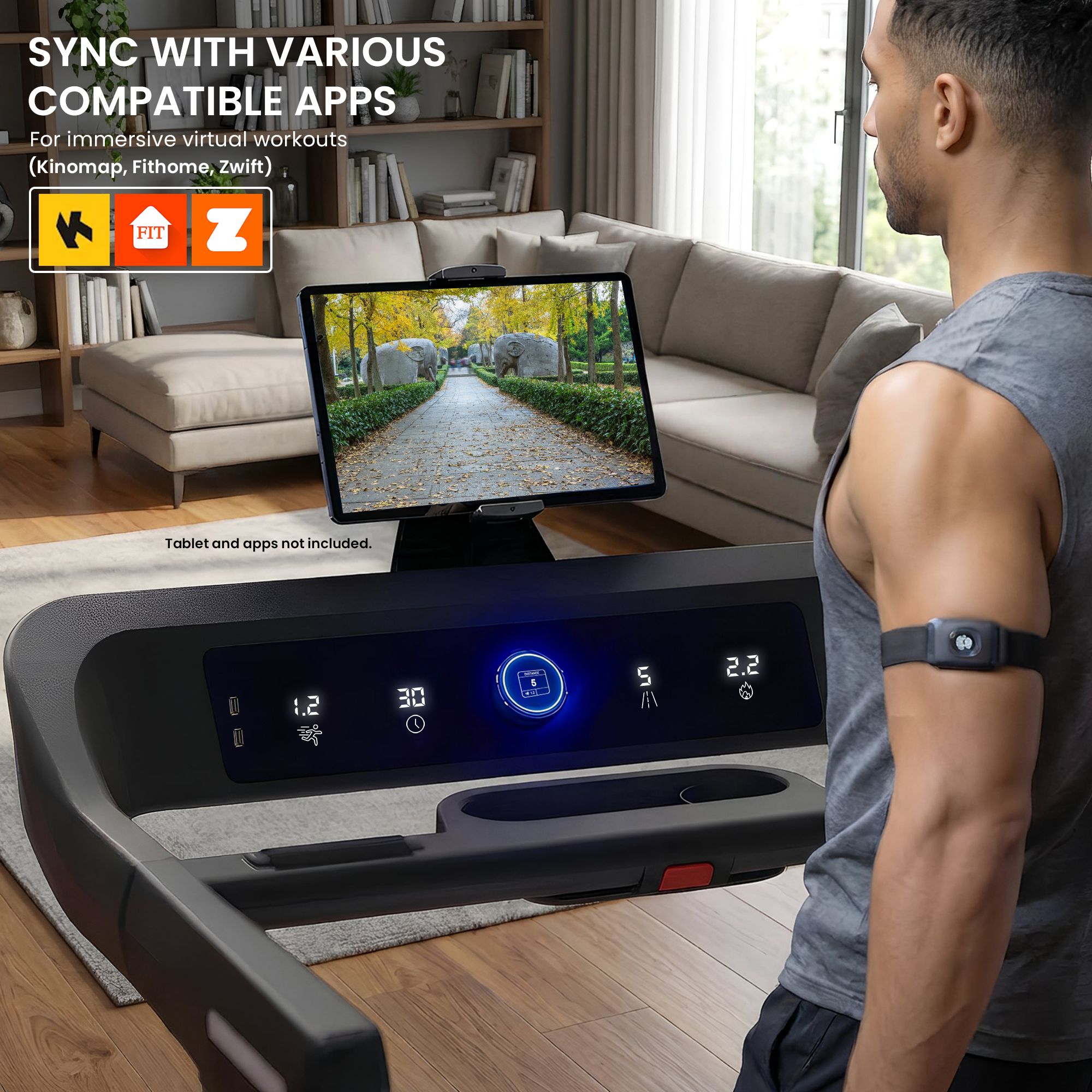 Powertrain V500 3hp Foldable Treadmill Cardio Running Automatic Incline Machine V240-TML-HSM-V500