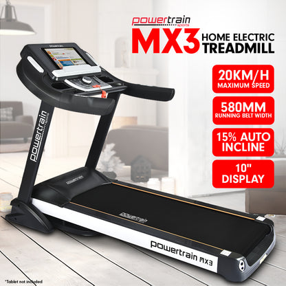 Powertrain MX3 Treadmill Performance Home Gym Cardio Machine V240-TML-LJJ-MX3
