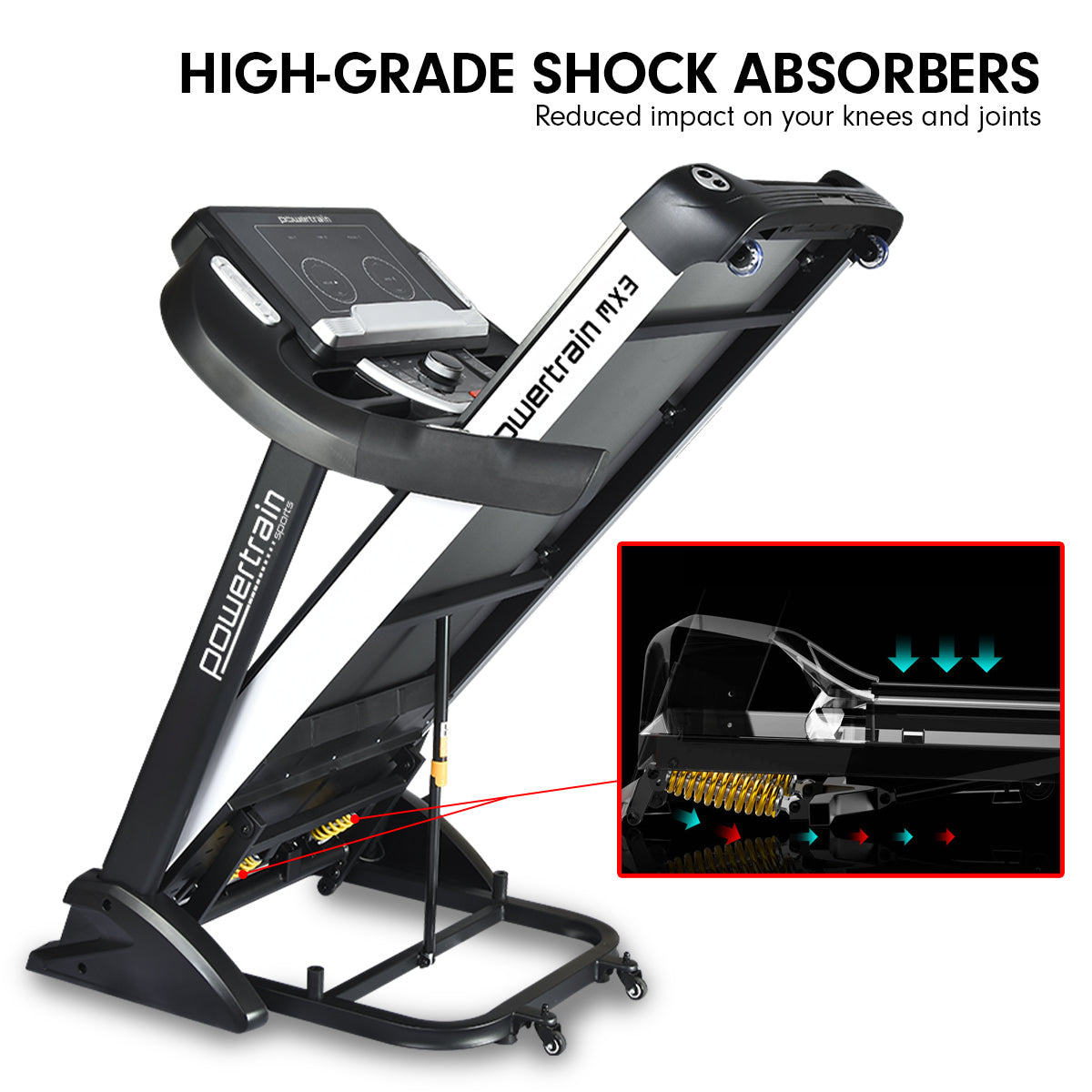 Powertrain MX3 Treadmill Performance Home Gym Cardio Machine V240-TML-LJJ-MX3