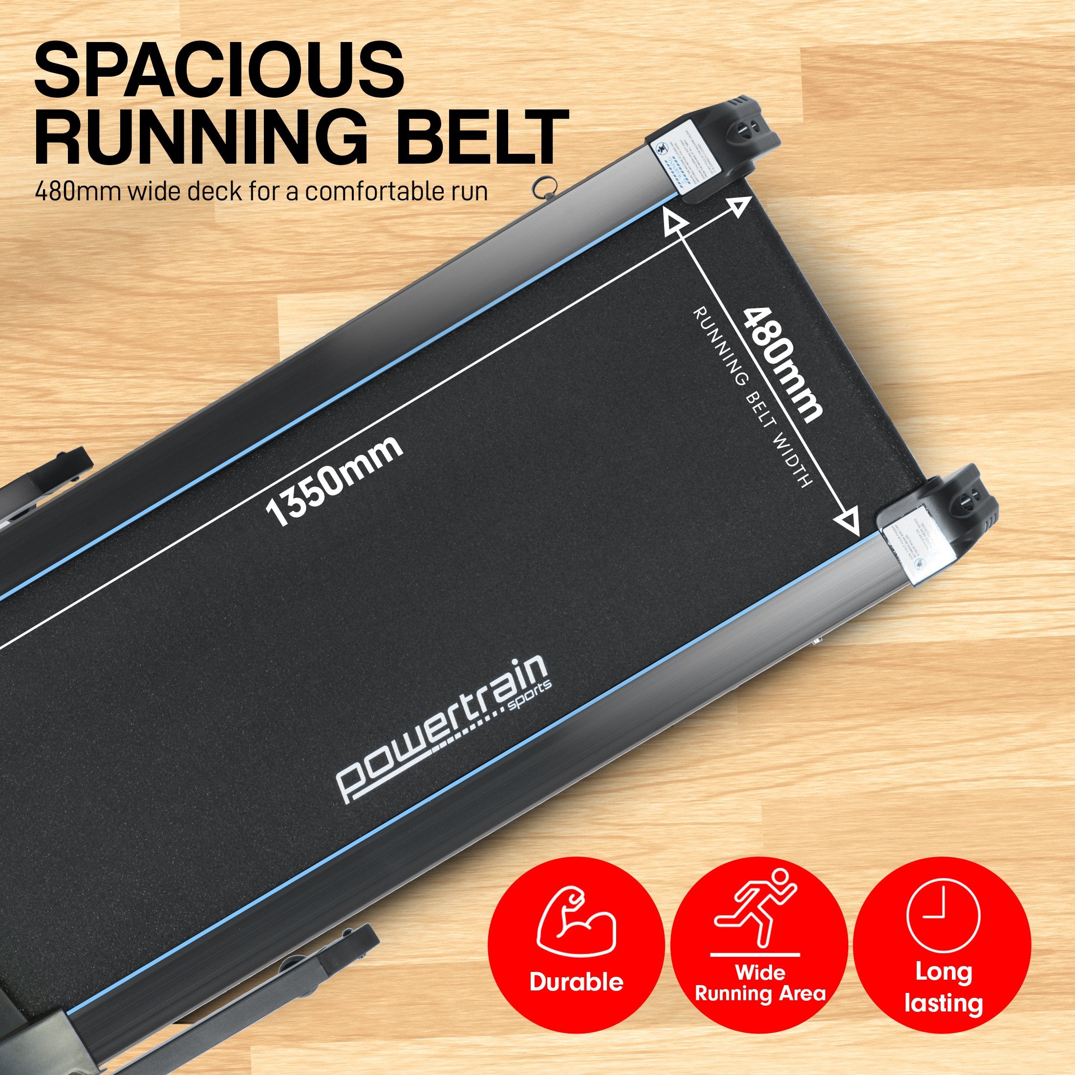 Powertrain V1200 Treadmill with Shock-Absorbing System V240-TML-LJJ-V1200