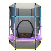 Kahuna 4.5ft Trampoline Round Free Safety Net Spring Pad Cover Mat Outdoor Blue Purple V240-TRA-FJP-45-BUPU