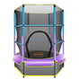 Kahuna 4.5ft Trampoline Round Free Safety Net Spring Pad Cover Mat Outdoor Blue Purple V240-TRA-FJP-45-BUPU