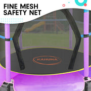 Kahuna 4.5ft Trampoline Round Free Safety Net Spring Pad Cover Mat Outdoor Blue Purple V240-TRA-FJP-45-BUPU