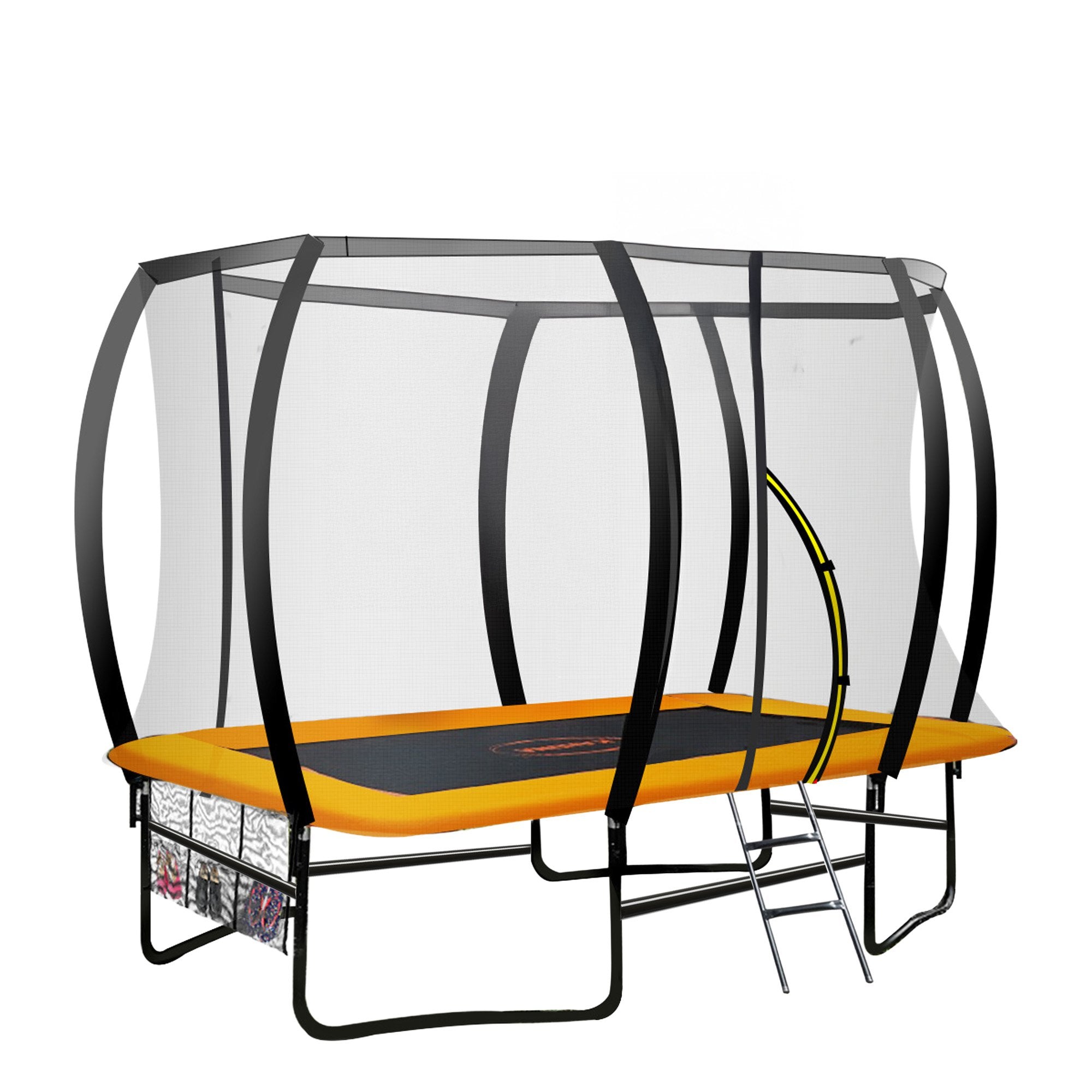 Kahuna 6 ft x 9 ft Rectangular Outdoor Trampoline - Orange V240-TRA-FJP-RCT-69V