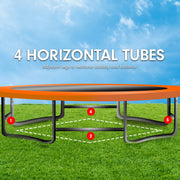Kahuna 6 ft x 9 ft Rectangular Outdoor Trampoline - Orange V240-TRA-FJP-RCT-69V