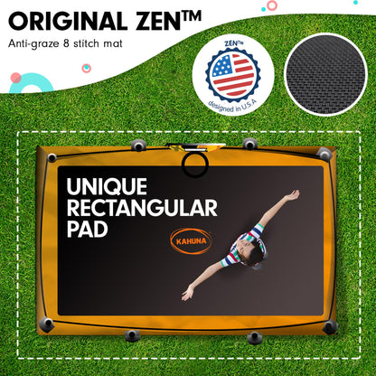 Kahuna 6 Ft X 9 Ft Rectangular Outdoor Trampoline With Basketball Set - Orange V240-TRA-FJP-RCT-69V-BB