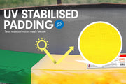 Kahuna 10ft Outdoor Trampoline Kids Children With Safety Enclosure Pad Mat Ladder - Rainbow V240-TRA-KAH-10-RB