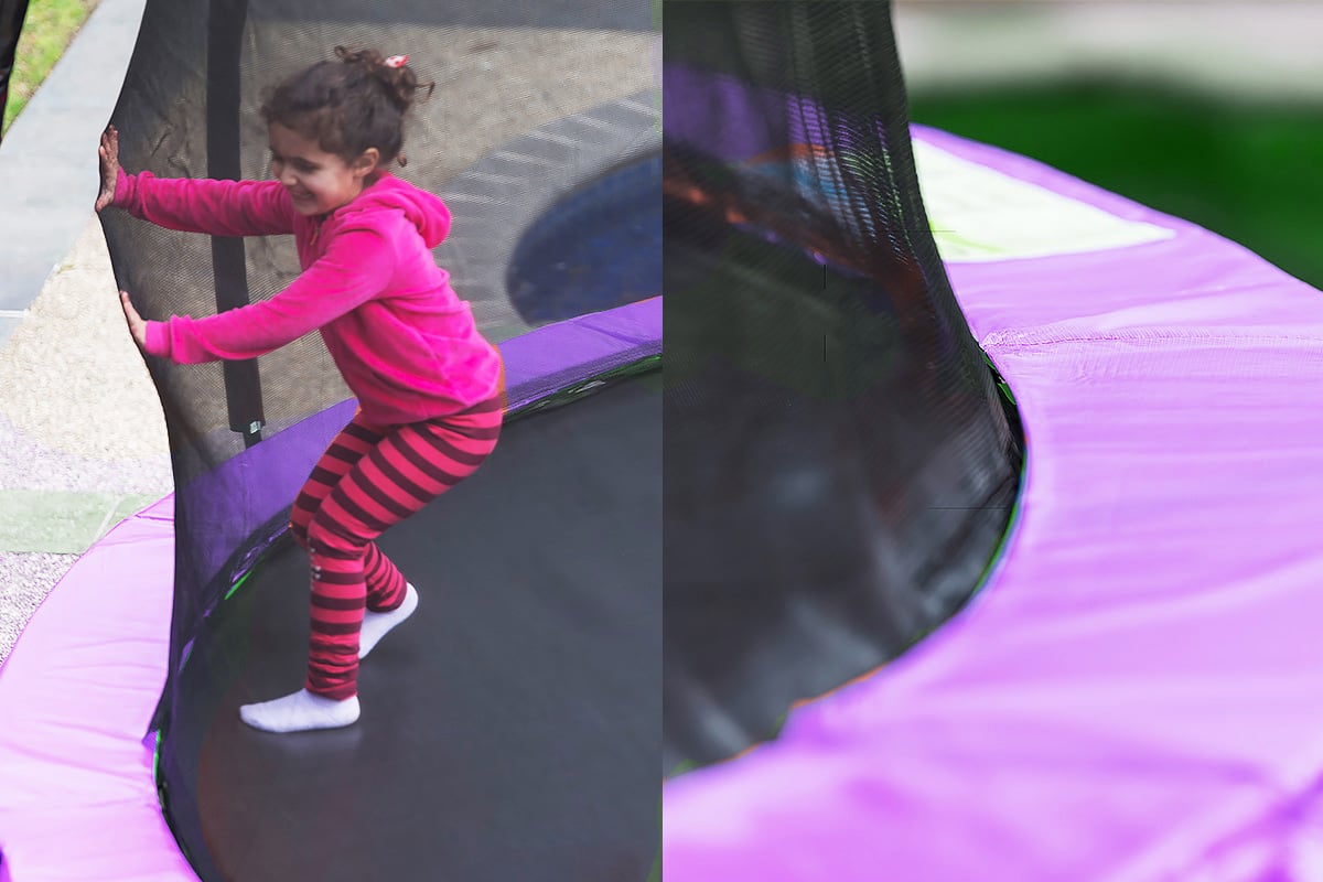 Kahuna 12ft Trampoline Free Ladder Spring Mat Net Safety Pad Cover Round Enclosure - Purple V240-TRA-KAH-12-PU