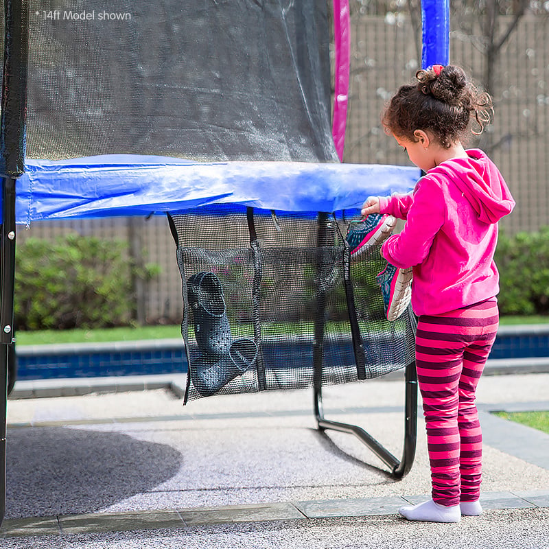 Kahuna 12ft Trampoline Free Ladder Spring Mat Net Safety Pad Cover Round Enclosure - Rainbow V240-TRA-KAH-12-RB