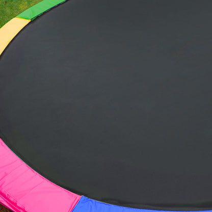 Kahuna 12ft Trampoline Free Ladder Spring Mat Net Safety Pad Cover Round Enclosure - Rainbow V240-TRA-KAH-12-RB