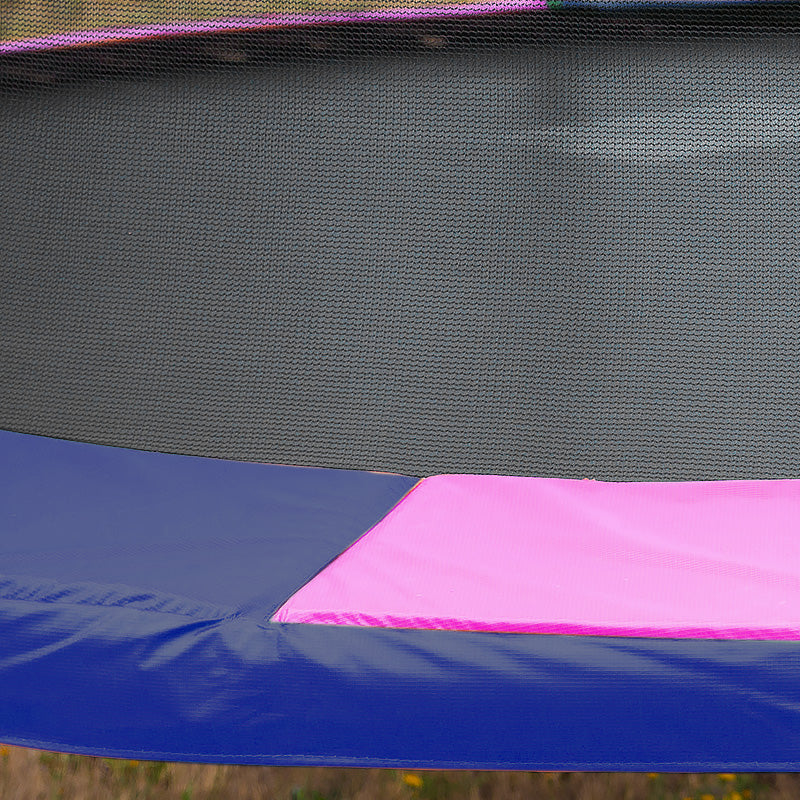 Kahuna 14ft Trampoline Free Ladder Spring Mat Net Safety Pad Cover Round Enclosure - Rainbow V240-TRA-KAH-14-RB