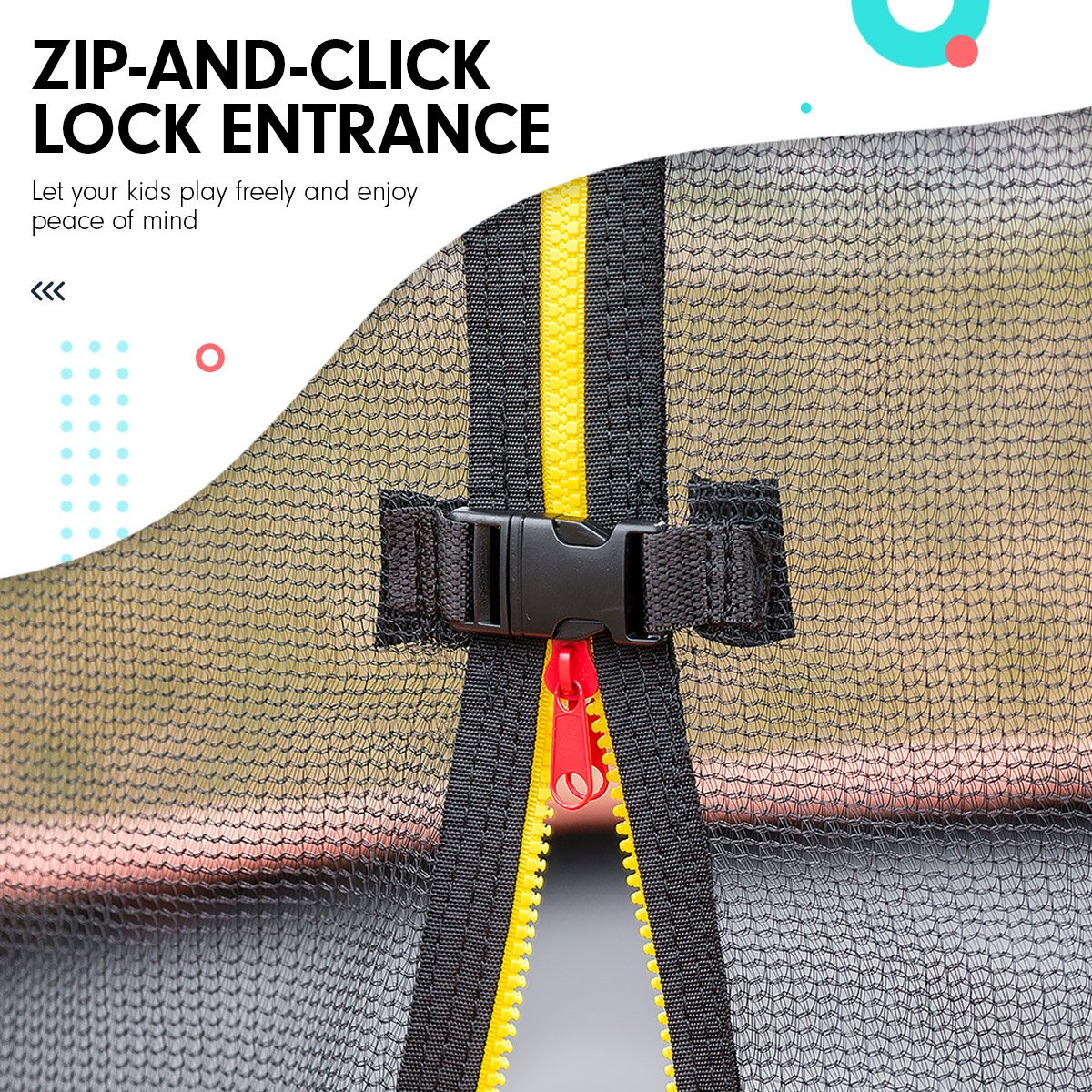 Kahuna Replacement Trampoline Net for 8ft x 14ft Oval Trampoline V240-TRA-OVL-NET-814