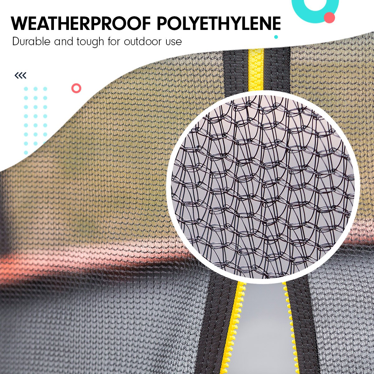 Kahuna Replacement Trampoline Net for 8ft x 14ft Oval Trampoline V240-TRA-OVL-NET-814