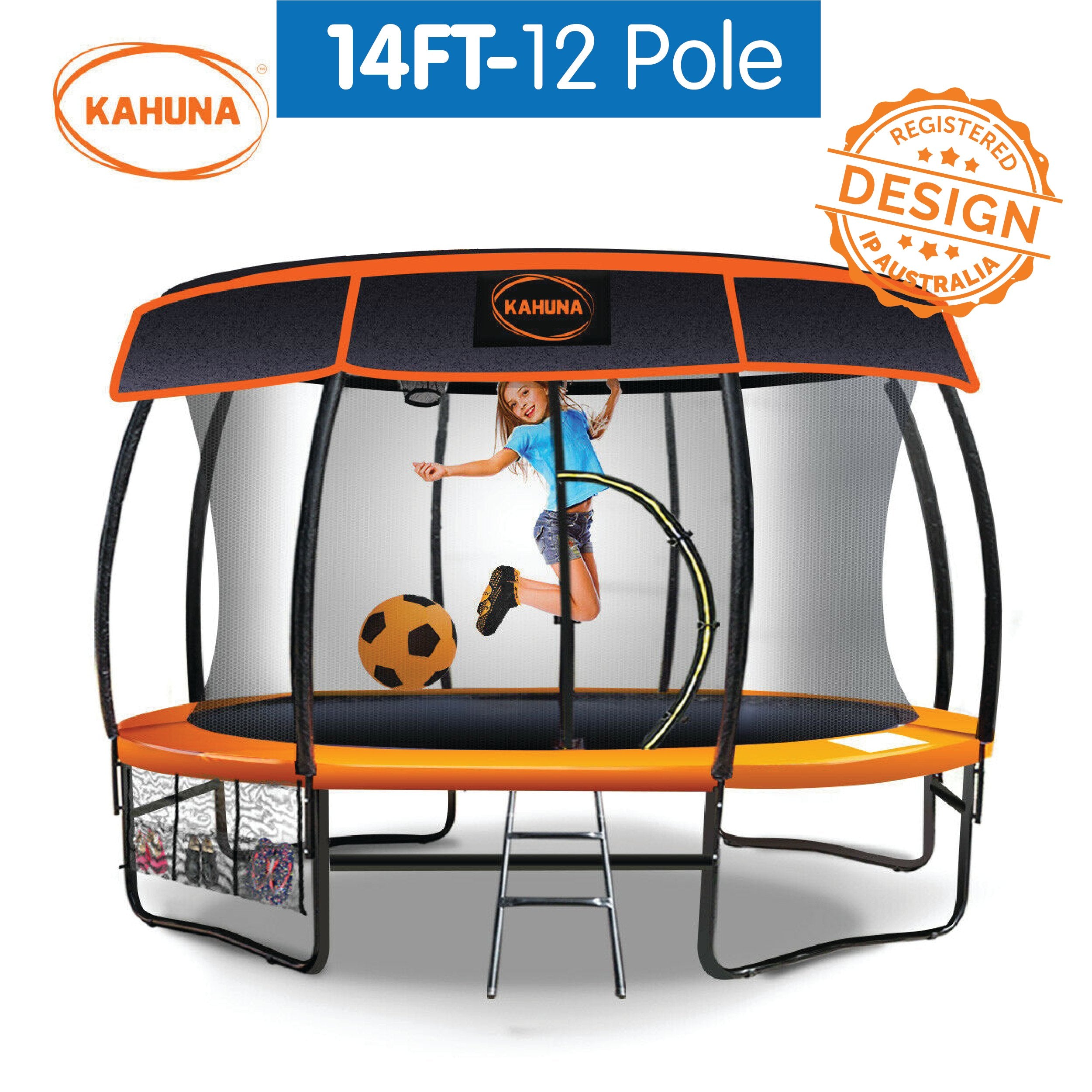 Kahuna 14ft-12 Pole Trampoline Roof Shade Cover V240-TRA-ROF-14