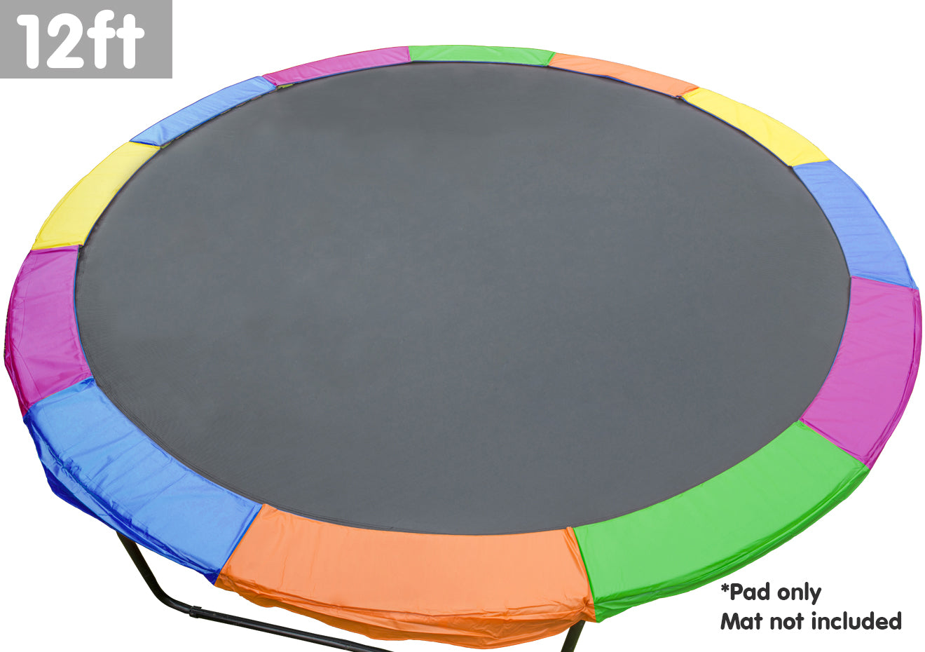 Kahuna 12ft Trampoline Replacement Pad Round - Rainbow V240-TRP-PAD-RBOW-12