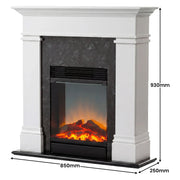 Dimplex 1.5kW Mini Taylor Suite Optiflame Electric Fireplace w/ LED Flame Effect V240-TYL15-AU