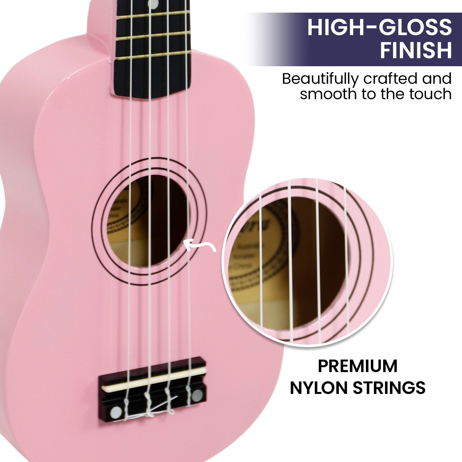 Karrera 21in Ukulele - Pink V240-UKL-21-PK
