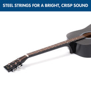Karrera 41in Acoustic Wooden Guitar with Bag - Black V240-WAC41-NC-BK