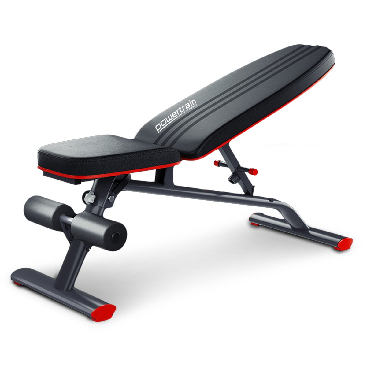 Powertrain Home Gym Bench Adjustable Flat Incline Decline FID 250KG Load V240-WBD-01B