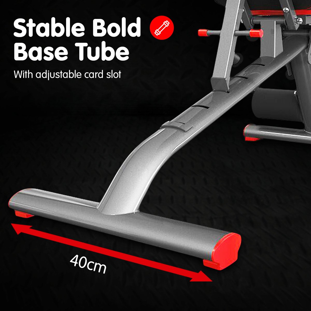 Powertrain Home Gym Bench Adjustable Flat Incline Decline FID 250KG Load V240-WBD-01B