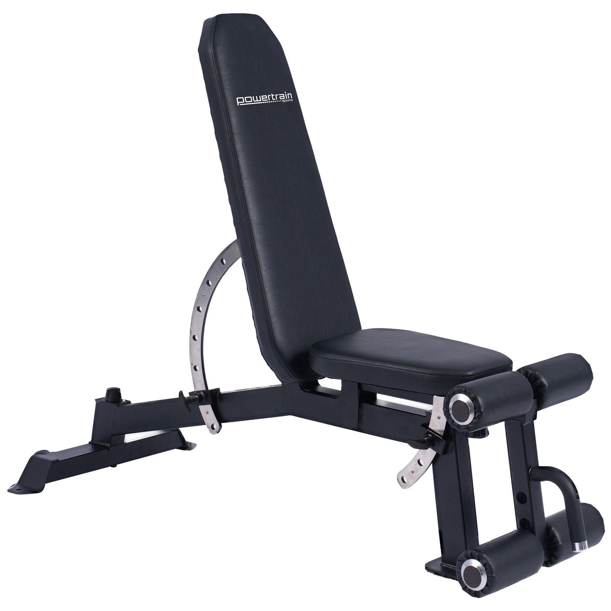Powertrain Multi Workout Bench with Transport Wheels and Adjustable Backrest V240-WBD-JX-190
