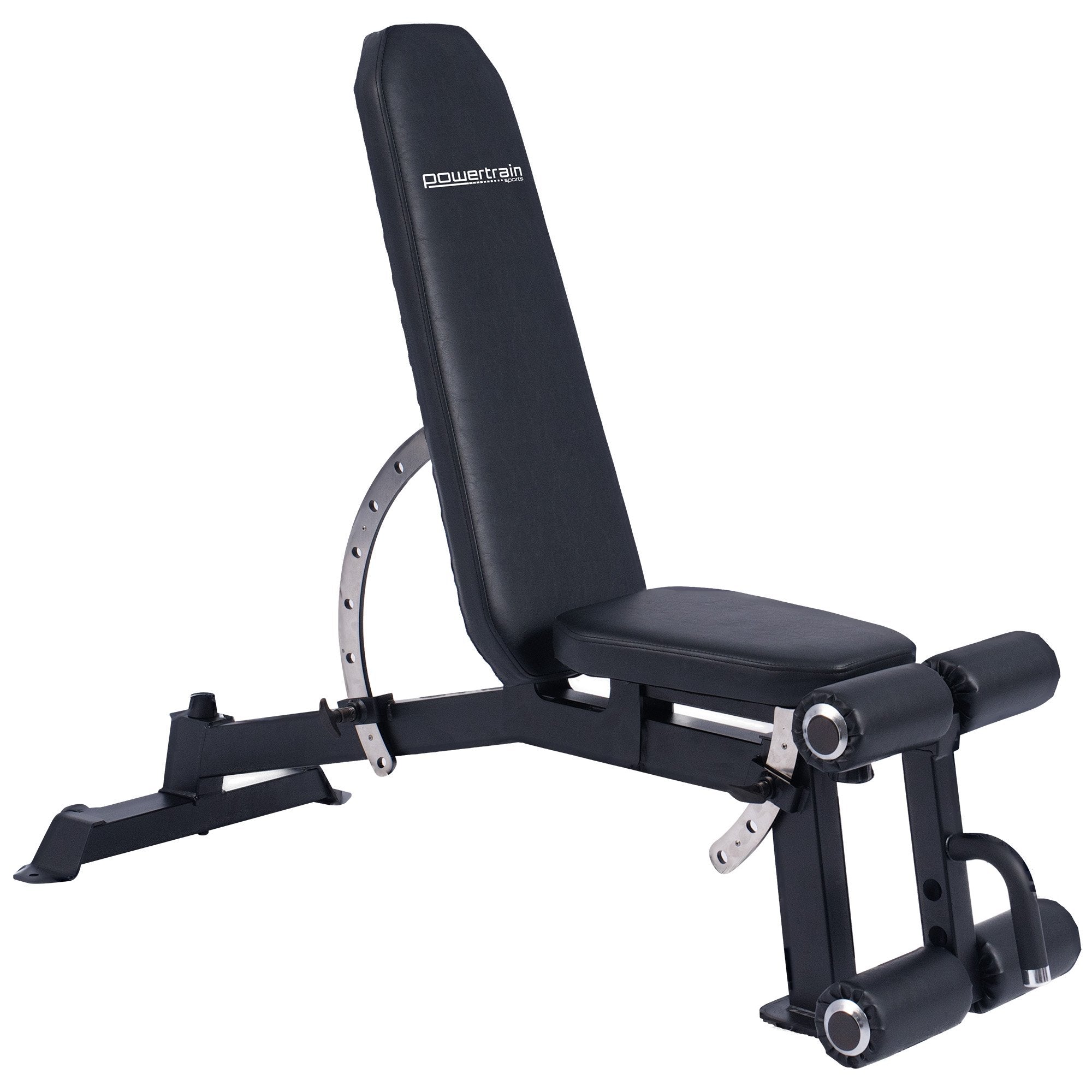 Powertrain Multi Workout Bench with Transport Wheels and Adjustable Backrest V240-WBD-JX-190