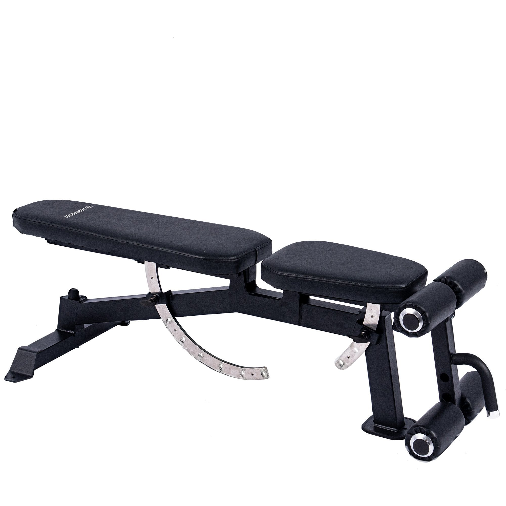 Powertrain Multi Workout Bench with Transport Wheels and Adjustable Backrest V240-WBD-JX-190