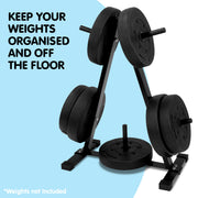 Powertrain Weight Plates Storage Home Gym Rack V240-WBP-RACK