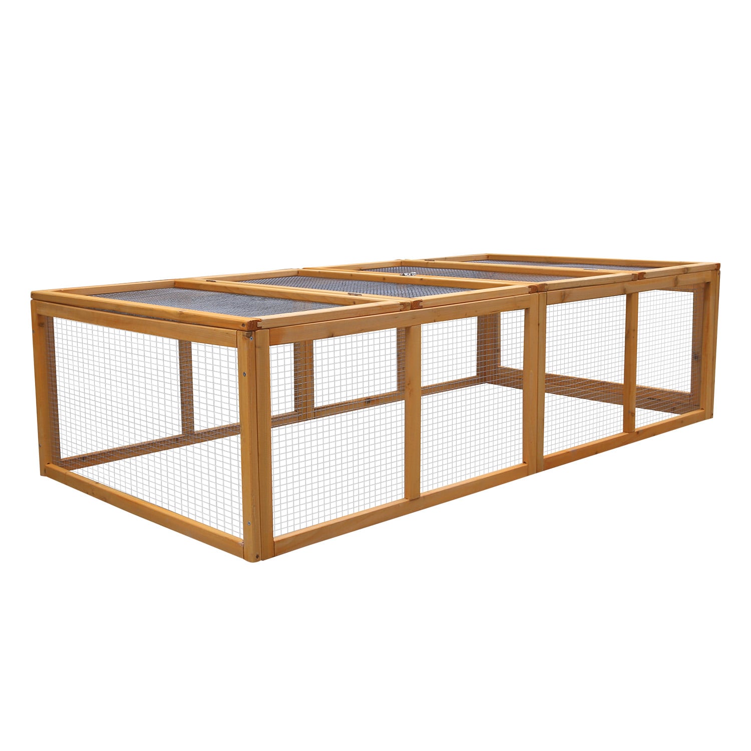 Furtastic Rectangular Wooden Chicken Coop & Rabbit Hutch V240-WCC-JOY-001-REC