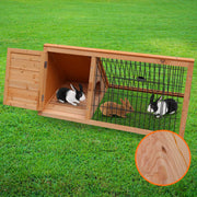 Furtastic Triangle Wooden Rabbit Hutch V240-WCC-JOY-002-TRI
