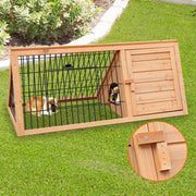 Furtastic Triangle Wooden Rabbit Hutch V240-WCC-JOY-002-TRI