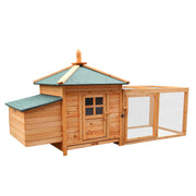 Furtastic Large Wooden Chicken Coop Rabbit Hutch Nesting Box Fir Wood V240-WCC-JOY-004-LHN
